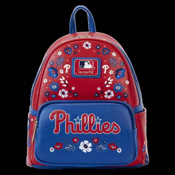 Loungefly Backpacks Unisex MLB Philadelphia Phillies Floral Mini Backpack