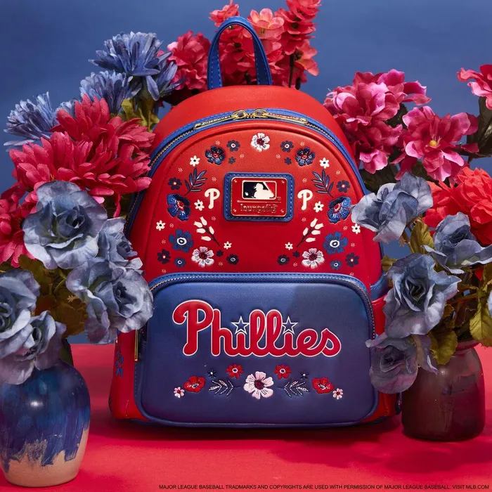 Loungefly Backpacks Unisex MLB Philadelphia Phillies Floral Mini Backpack Loungefly Backpacks Unisex MLB Philadelphia Phillies Floral Mini Backpack