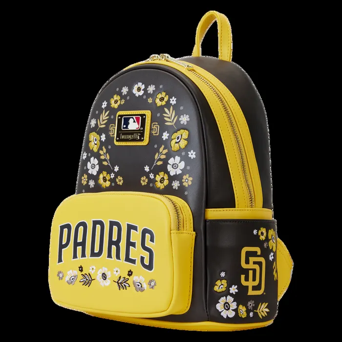 Loungefly Backpacks Unisex MLB San Diego Padres Floral Mini Backpack Loungefly Backpacks Unisex MLB San Diego Padres Floral Mini Backpack