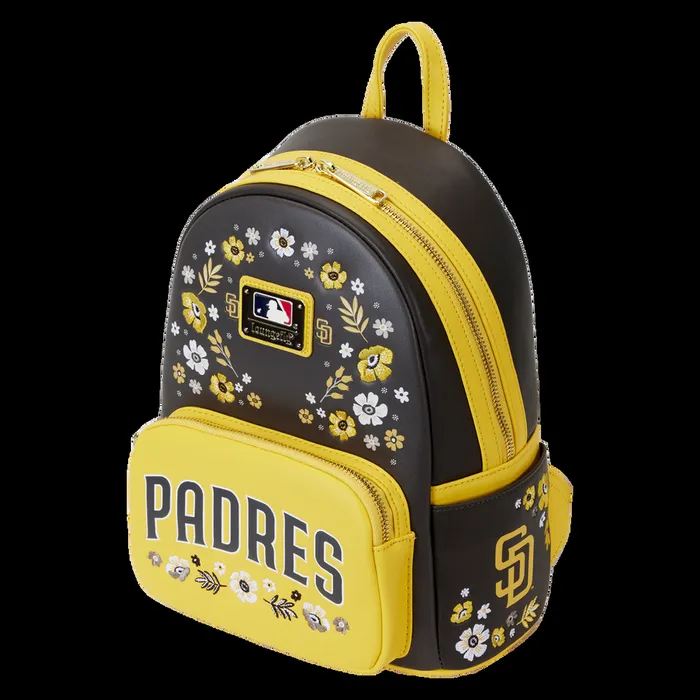 Loungefly Backpacks Unisex MLB San Diego Padres Floral Mini Backpack Loungefly Backpacks Unisex MLB San Diego Padres Floral Mini Backpack