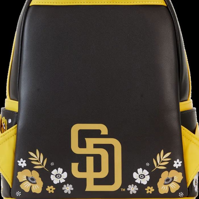 Loungefly Backpacks Unisex MLB San Diego Padres Floral Mini Backpack Loungefly Backpacks Unisex MLB San Diego Padres Floral Mini Backpack