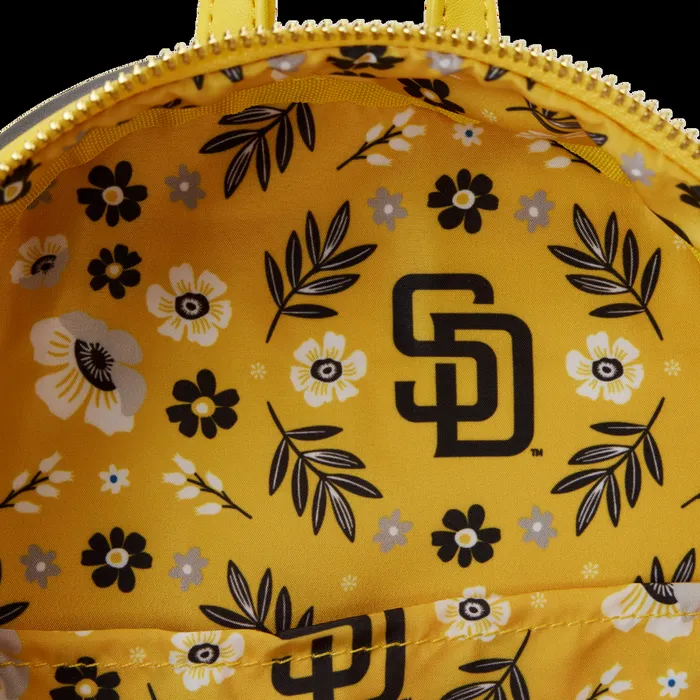 Loungefly Backpacks Unisex MLB San Diego Padres Floral Mini Backpack Loungefly Backpacks Unisex MLB San Diego Padres Floral Mini Backpack