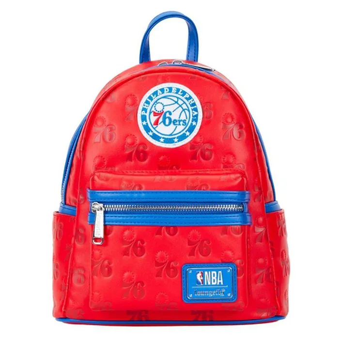 Loungefly Backpacks Unisex NBA Philadelphia 76ers Logo Mini Backpack