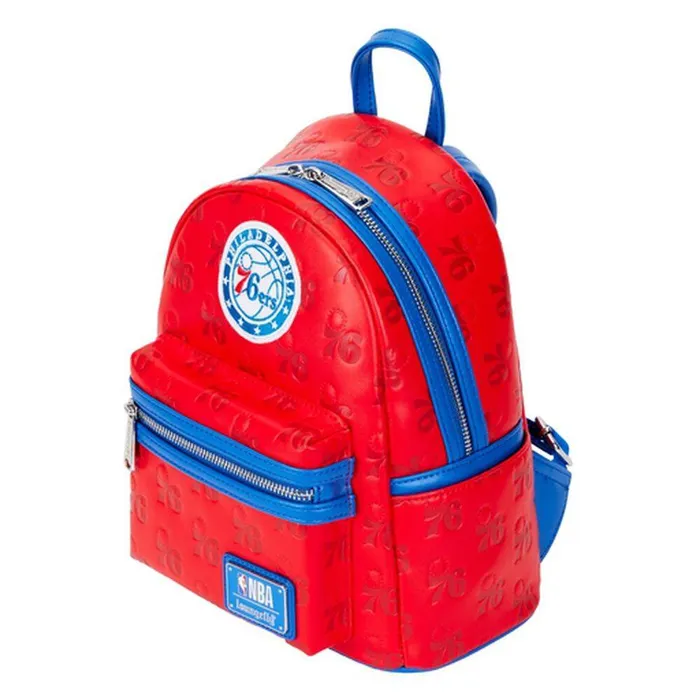 Loungefly Backpacks Unisex NBA Philadelphia 76ers Logo Mini Backpack