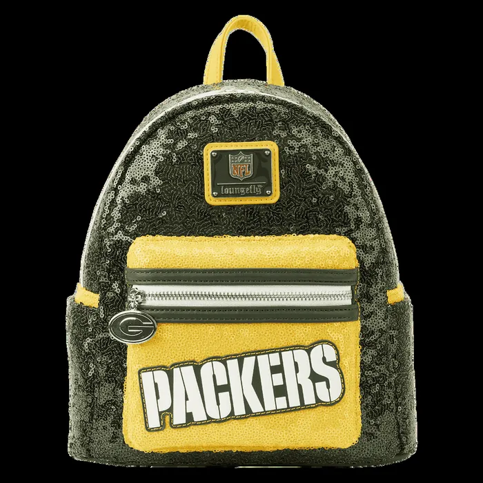 Loungefly Backpacks Unisex NFL Green Bay Packers Sequin Mini Backpack