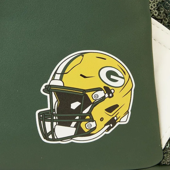 Loungefly Backpacks Unisex NFL Green Bay Packers Sequin Mini Backpack Loungefly Backpacks Unisex NFL Green Bay Packers Sequin Mini Backpack