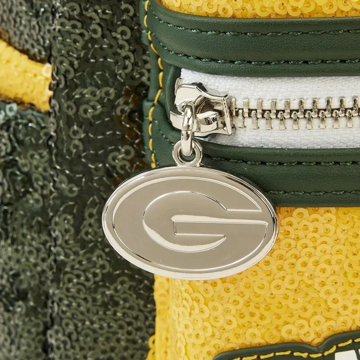 Loungefly Backpacks Unisex NFL Green Bay Packers Sequin Mini Backpack Loungefly Backpacks Unisex NFL Green Bay Packers Sequin Mini Backpack