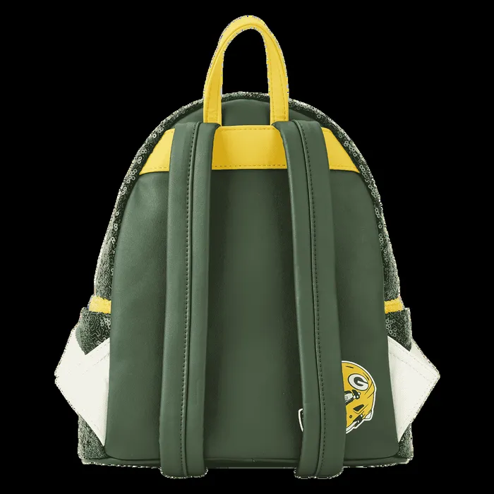 Loungefly Backpacks Unisex NFL Green Bay Packers Sequin Mini Backpack Loungefly Backpacks Unisex NFL Green Bay Packers Sequin Mini Backpack