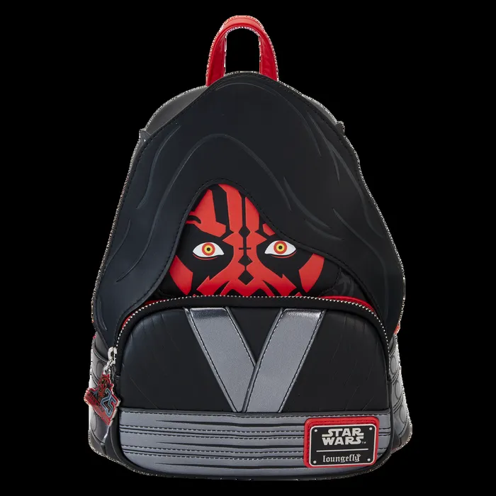 Loungefly Backpacks Unisex Star Wars The Phantom Menace 25th Anniversary Darth Maul Glow Cosplay Mini Backpack Loungefly Backpacks Unisex Star Wars The Phantom Menace 25th Anniversary Darth Maul Glow Cosplay Mini Backpack