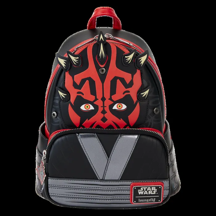 Loungefly Backpacks Unisex Star Wars The Phantom Menace 25th Anniversary Darth Maul Glow Cosplay Mini Backpack Loungefly Backpacks Unisex Star Wars The Phantom Menace 25th Anniversary Darth Maul Glow Cosplay Mini Backpack