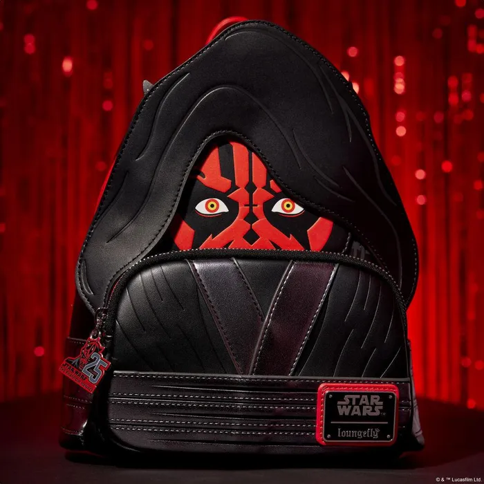 Loungefly Backpacks Unisex Star Wars The Phantom Menace 25th Anniversary Darth Maul Glow Cosplay Mini Backpack Loungefly Backpacks Unisex Star Wars The Phantom Menace 25th Anniversary Darth Maul Glow Cosplay Mini Backpack