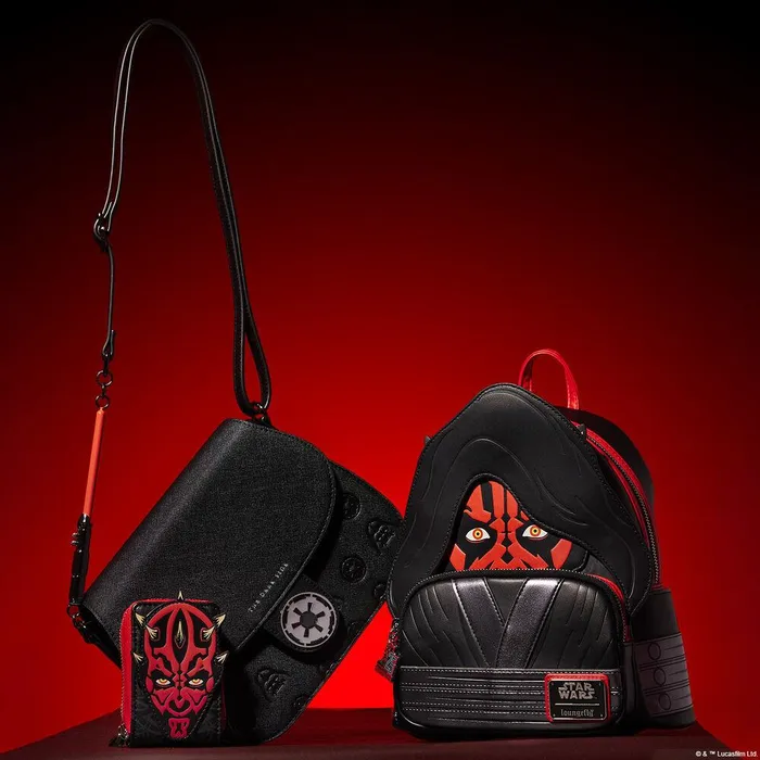 Loungefly Backpacks Unisex Star Wars The Phantom Menace 25th Anniversary Darth Maul Glow Cosplay Mini Backpack Loungefly Backpacks Unisex Star Wars The Phantom Menace 25th Anniversary Darth Maul Glow Cosplay Mini Backpack