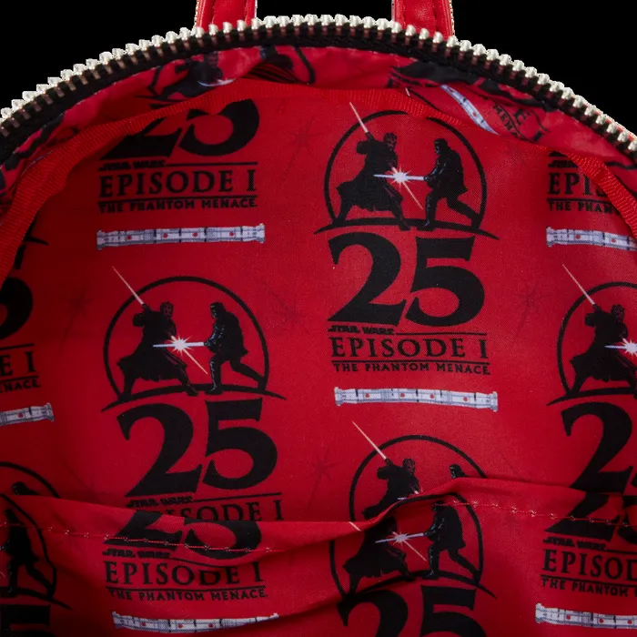 Loungefly Backpacks Unisex Star Wars The Phantom Menace 25th Anniversary Darth Maul Glow Cosplay Mini Backpack Loungefly Backpacks Unisex Star Wars The Phantom Menace 25th Anniversary Darth Maul Glow Cosplay Mini Backpack