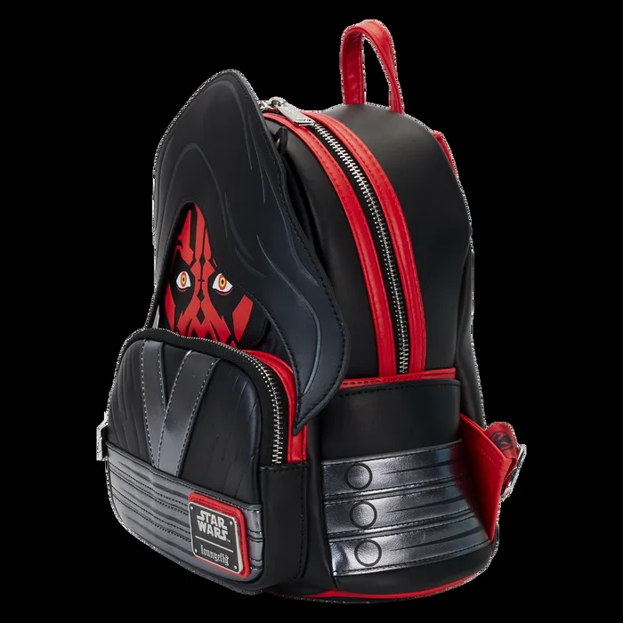 Loungefly Backpacks Unisex Star Wars The Phantom Menace 25th Anniversary Darth Maul Glow Cosplay Mini Backpack Loungefly Backpacks Unisex Star Wars The Phantom Menace 25th Anniversary Darth Maul Glow Cosplay Mini Backpack