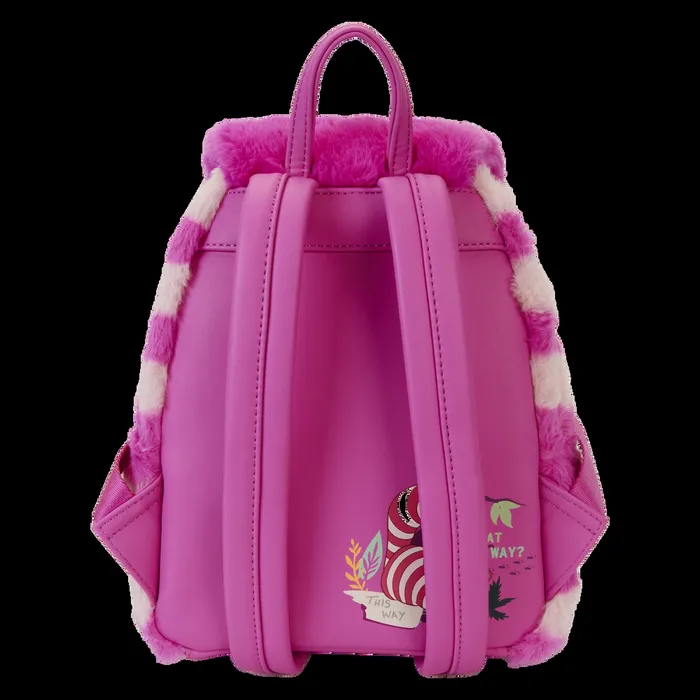 Loungefly Bags and Wallets Unisex Alice In Wonderland Exclusive Cheshire Cat Plush Light Up Mini Backpack Loungefly Bags and Wallets Unisex Alice In Wonderland Exclusive Cheshire Cat Plush Light Up Mini Backpack