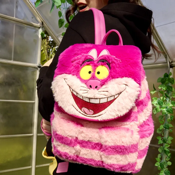 Loungefly Bags and Wallets Unisex Alice In Wonderland Exclusive Cheshire Cat Plush Light Up Mini Backpack Loungefly Bags and Wallets Unisex Alice In Wonderland Exclusive Cheshire Cat Plush Light Up Mini Backpack