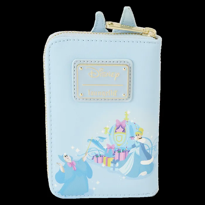 Loungefly Bags and Wallets Unisex Cinderella Exclusive Holiday Castle Zip Around Wallet Loungefly Bags and Wallets Unisex Cinderella Exclusive Holiday Castle Zip Around Wallet