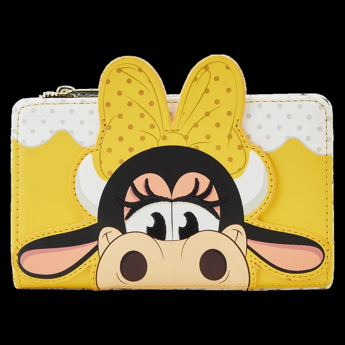 Loungefly Bags and Wallets Unisex Clarabelle Cow Cosplay Bifold Wallet
