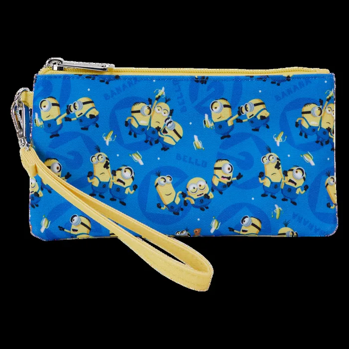 Loungefly Bags and Wallets Unisex Despicable Me Minions AllOver Print Nylon Zipper Pouch Wristlet Loungefly Bags and Wallets Unisex Despicable Me Minions AllOver Print Nylon Zipper Pouch Wristlet