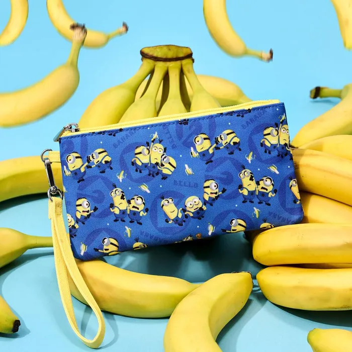 Loungefly Bags and Wallets Unisex Despicable Me Minions AllOver Print Nylon Zipper Pouch Wristlet Loungefly Bags and Wallets Unisex Despicable Me Minions AllOver Print Nylon Zipper Pouch Wristlet