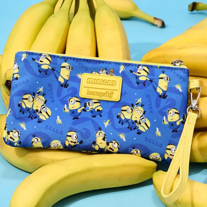Loungefly Bags and Wallets Unisex Despicable Me Minions AllOver Print Nylon Zipper Pouch Wristlet Loungefly Bags and Wallets Unisex Despicable Me Minions AllOver Print Nylon Zipper Pouch Wristlet