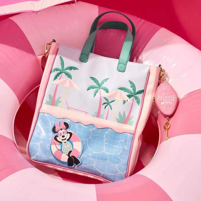 Loungefly Bags and Wallets Unisex Minnie Mouse Vacation Style Poolside Tote Bag With Coin Bag Loungefly Bags and Wallets Unisex Minnie Mouse Vacation Style Poolside Tote Bag With Coin Bag