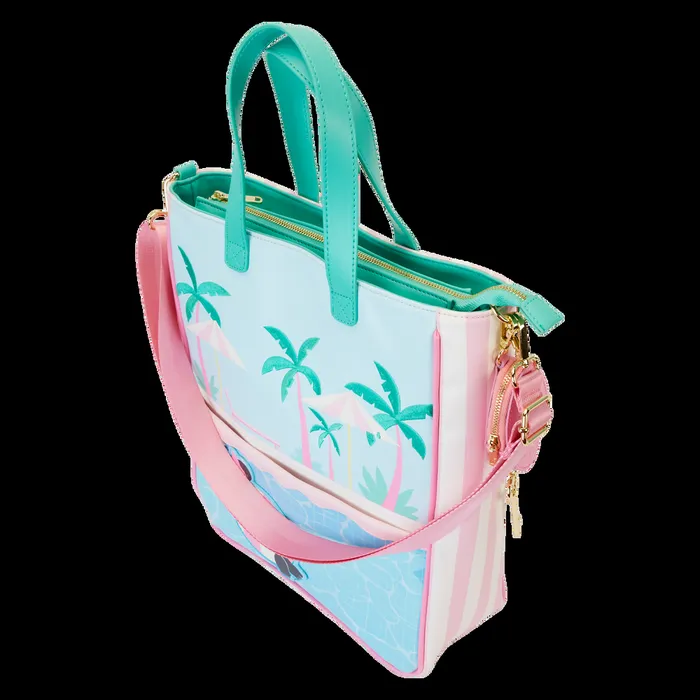 Loungefly Bags and Wallets Unisex Minnie Mouse Vacation Style Poolside Tote Bag With Coin Bag Loungefly Bags and Wallets Unisex Minnie Mouse Vacation Style Poolside Tote Bag With Coin Bag