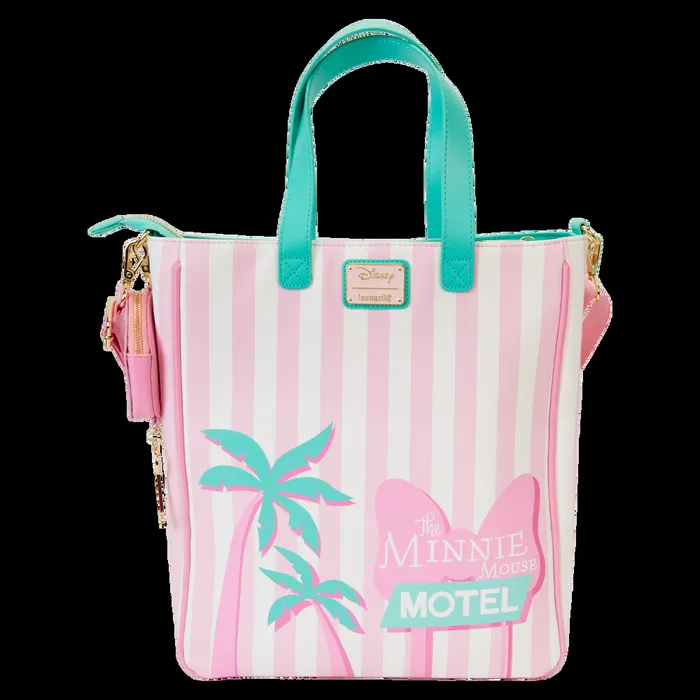 Loungefly Bags and Wallets Unisex Minnie Mouse Vacation Style Poolside Tote Bag With Coin Bag Loungefly Bags and Wallets Unisex Minnie Mouse Vacation Style Poolside Tote Bag With Coin Bag