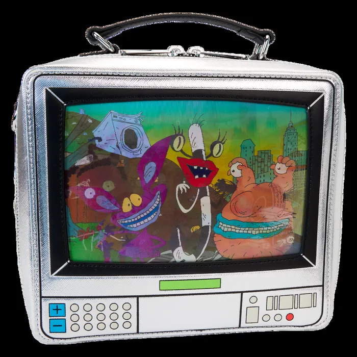 Loungefly Bags and Wallets Unisex Nickelodeon Retro TV Triple Lenticular Crossbody Bag With Coin Bag