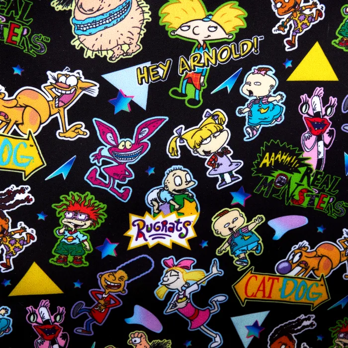 Loungefly Bags and Wallets Unisex Nickelodeon Retro TV Triple Lenticular Crossbody Bag With Coin Bag