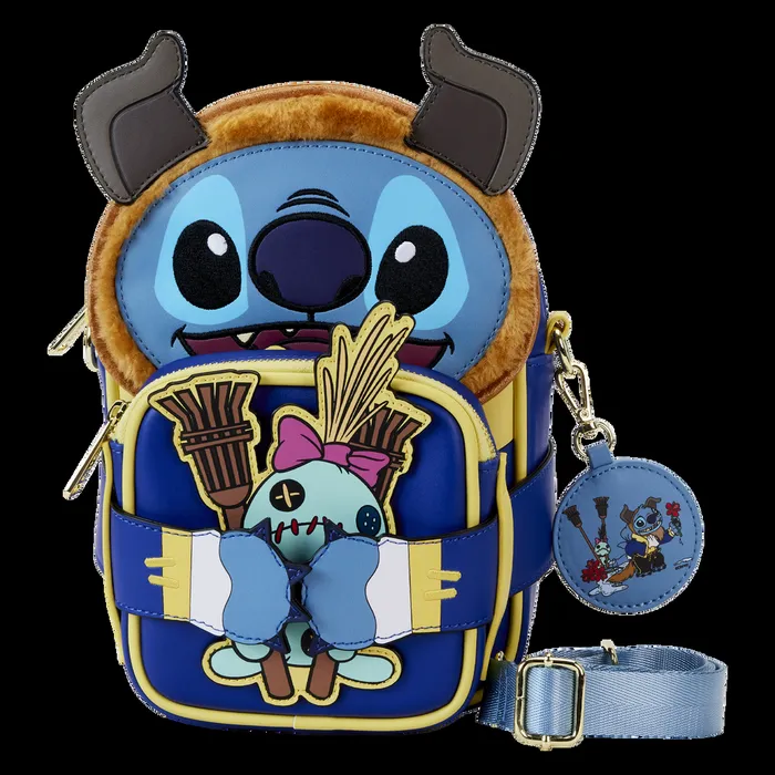 Loungefly Bags and Wallets Unisex Stitch In Beast Costume Exclusive Crossbuddies Cosplay Crossbody Bag With Coin Bag Loungefly Bags and Wallets Unisex Stitch In Beast Costume Exclusive Crossbuddies Cosplay Crossbody Bag With Coin Bag