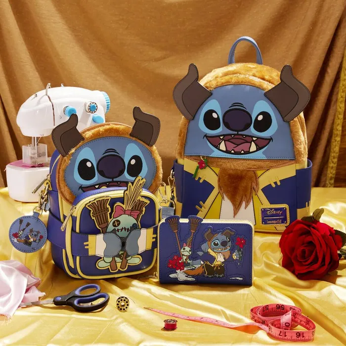 Loungefly Bags and Wallets Unisex Stitch In Beast Costume Exclusive Crossbuddies Cosplay Crossbody Bag With Coin Bag Loungefly Bags and Wallets Unisex Stitch In Beast Costume Exclusive Crossbuddies Cosplay Crossbody Bag With Coin Bag