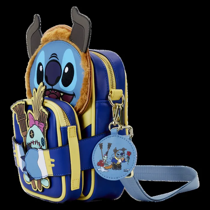 Loungefly Bags and Wallets Unisex Stitch In Beast Costume Exclusive Crossbuddies Cosplay Crossbody Bag With Coin Bag Loungefly Bags and Wallets Unisex Stitch In Beast Costume Exclusive Crossbuddies Cosplay Crossbody Bag With Coin Bag
