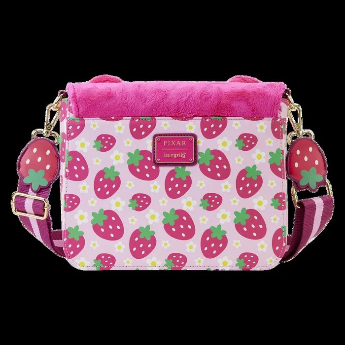 Loungefly Crossbody Bags Unisex Toy Story Lotso Plush Berry Strap Crossbody Bag Loungefly Crossbody Bags Unisex Toy Story Lotso Plush Berry Strap Crossbody Bag