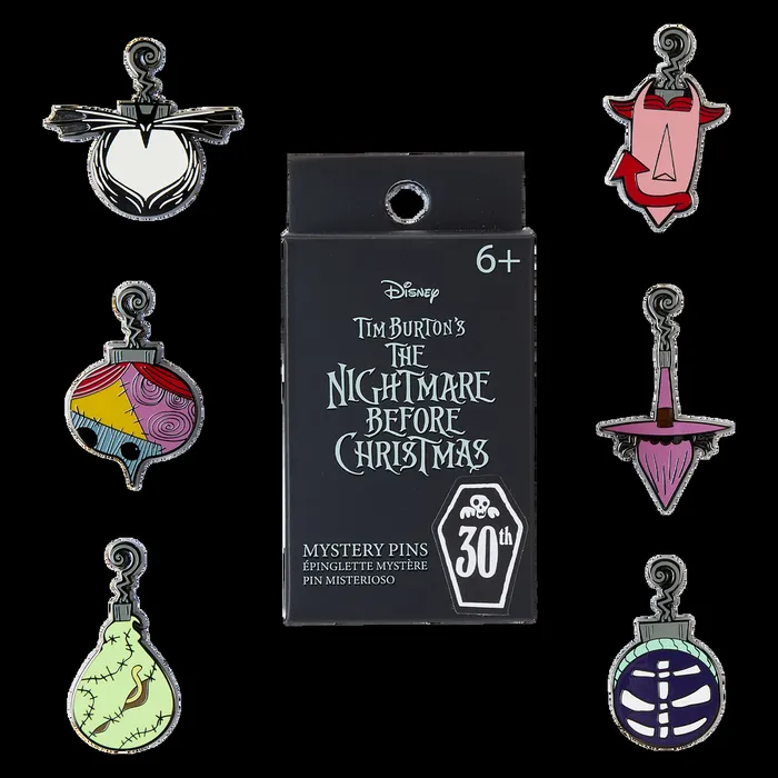 Loungefly Enamel Pins Unisex Nightmare Before Christmas Ornament Mystery Box Pin