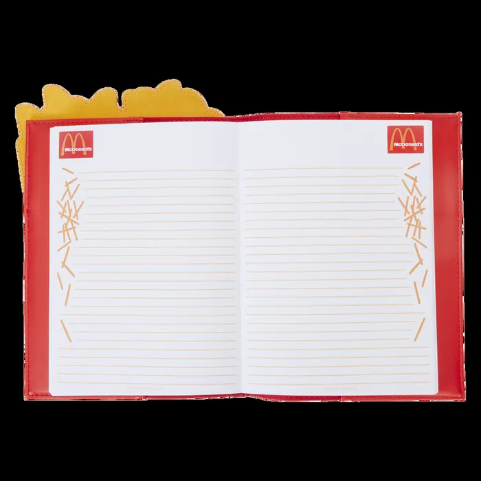 Loungefly Small Accessories Unisex McDonald039s French Fries Refillable Stationery Journal Loungefly Small Accessories Unisex McDonald039s French Fries Refillable Stationery Journal