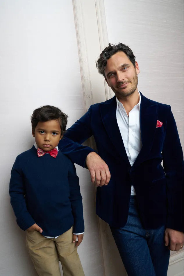 LoveShackFancy Bastow Tartan Bow Tie Cheery Red Kids Mommy and Me