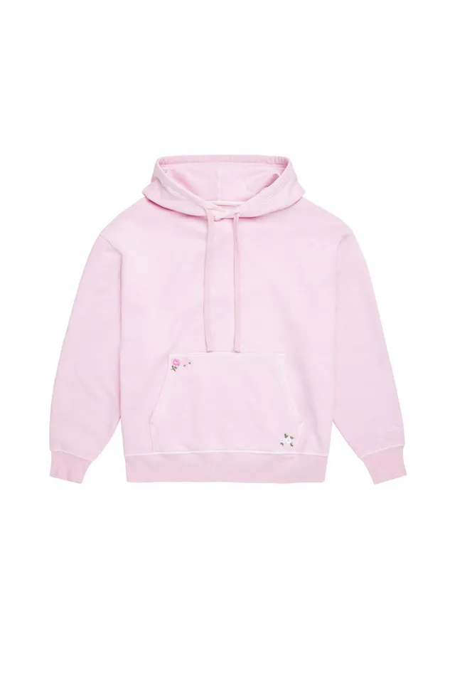 LoveShackFancy Lalita Hoodie Powder Pink Women Tees and Fleece