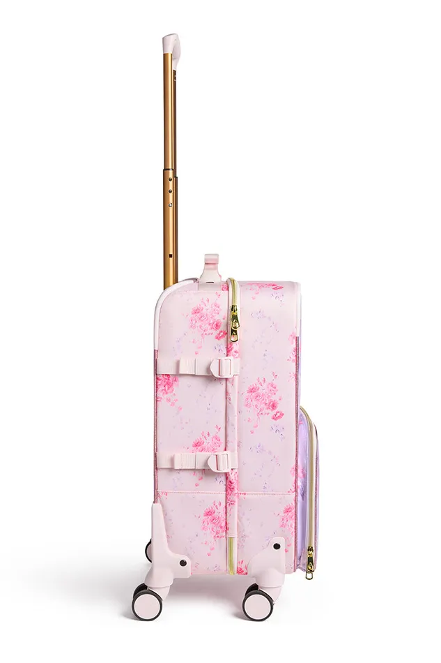 LoveShackFancy State Logan CarryOn Suitcase Happy Thoughts WomenKids Bags and Travel