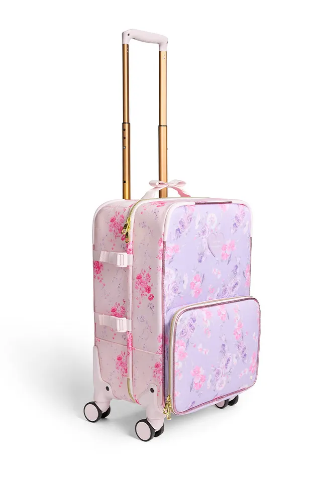 LoveShackFancy State Logan CarryOn Suitcase Happy Thoughts WomenKids Bags and Travel