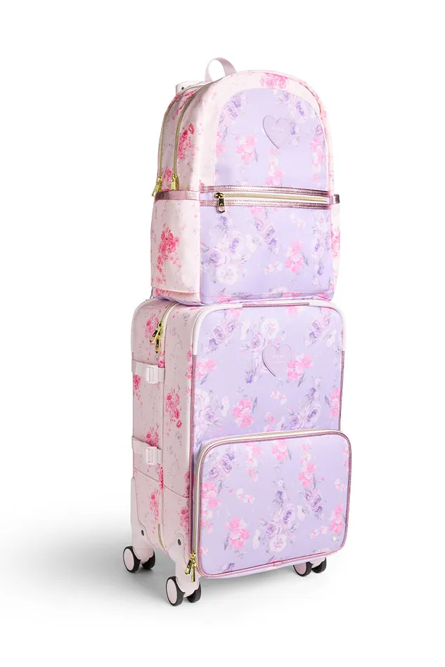 LoveShackFancy State Logan CarryOn Suitcase Happy Thoughts WomenKids Bags and Travel