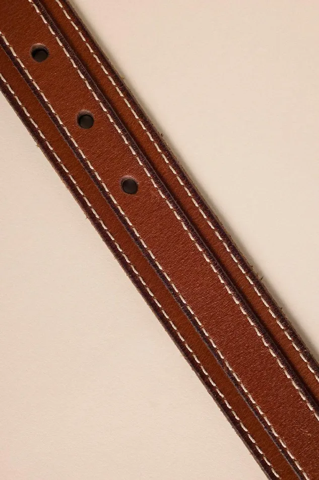 Lucky Brand Belts Striped Stitch Leather Belt Tan 8211 Men Lucky Brand Belts Striped Stitch Leather Belt Tan 8211 Men