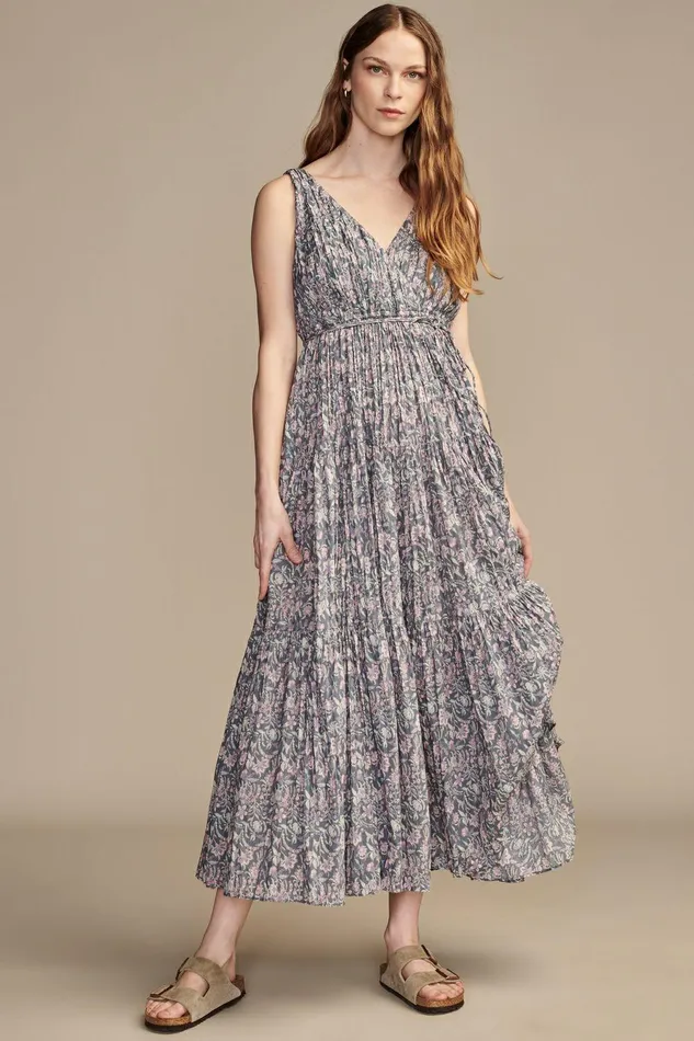 Lucky Brand Dresses Beachy Breazy Maxi Dress Blue Multi 8211 Women
