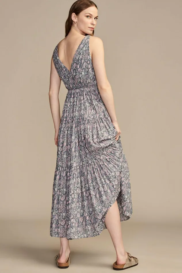 Lucky Brand Dresses Beachy Breazy Maxi Dress Blue Multi 8211 Women