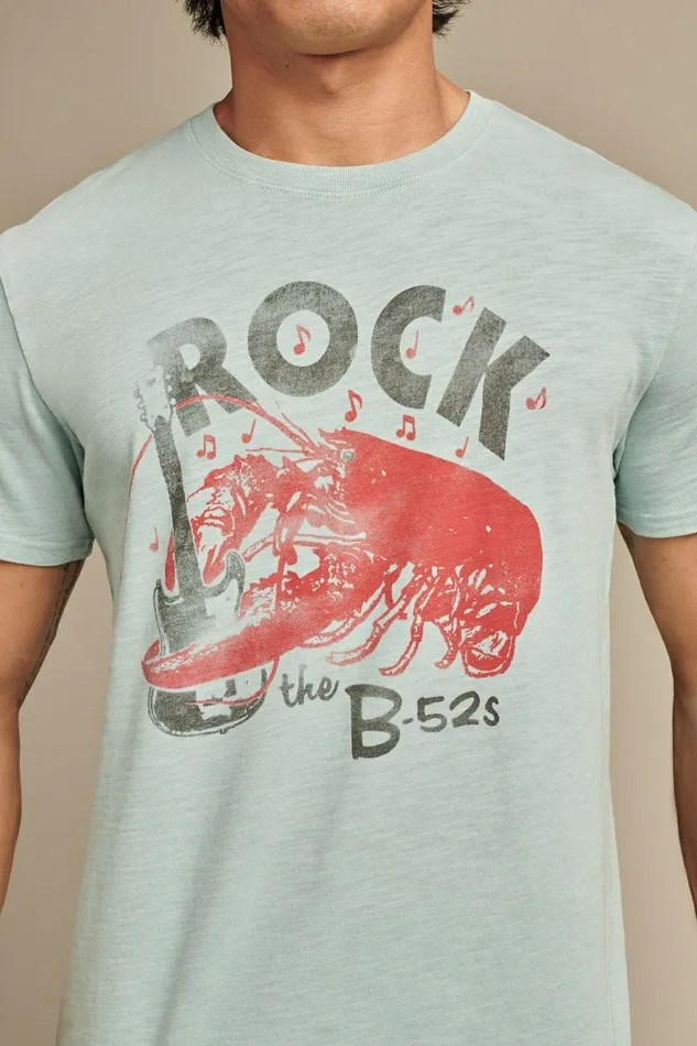 Lucky Brand Graphic Tees B52s Rock Lobster Starlight Blue 8211 Men