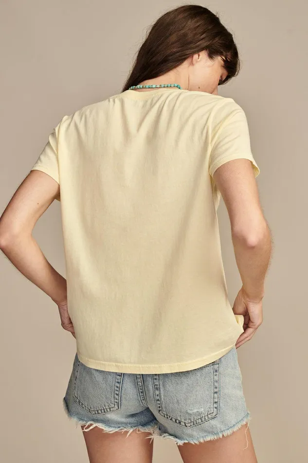 Lucky Brand Graphic Tees Bahamas Parrots French Vanilla 8211 Women