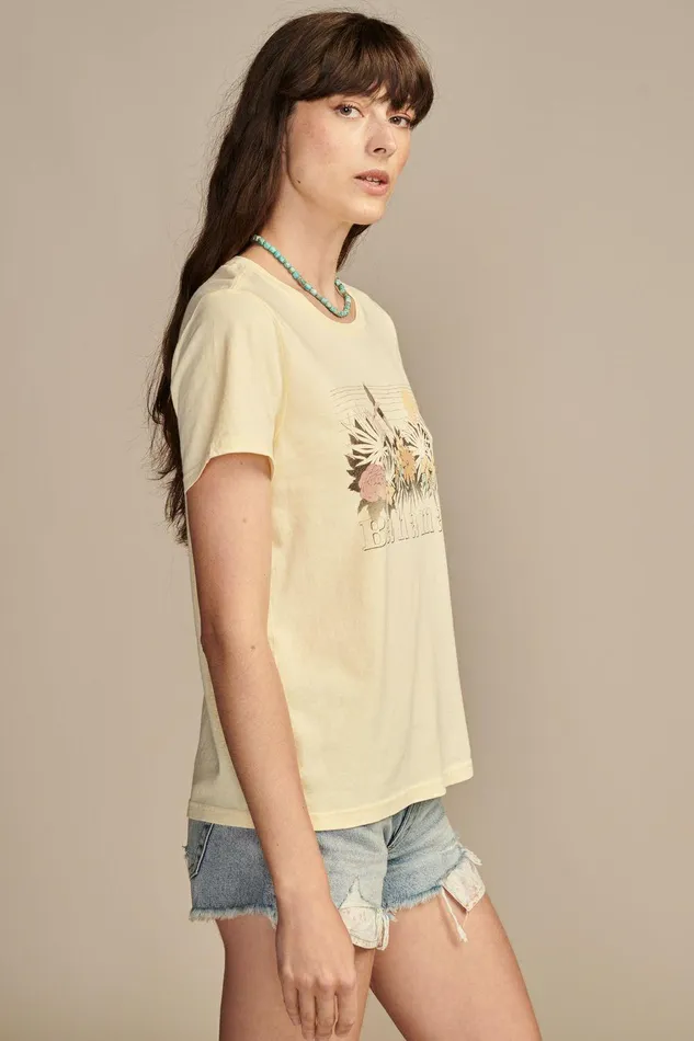 Lucky Brand Graphic Tees Bahamas Parrots French Vanilla 8211 Women