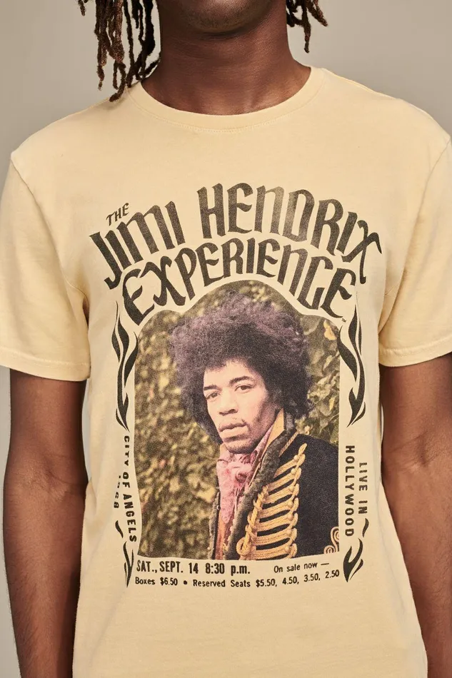 Lucky Brand Graphic Tees Jimi Hendrix Photo Pebble 8211 Men