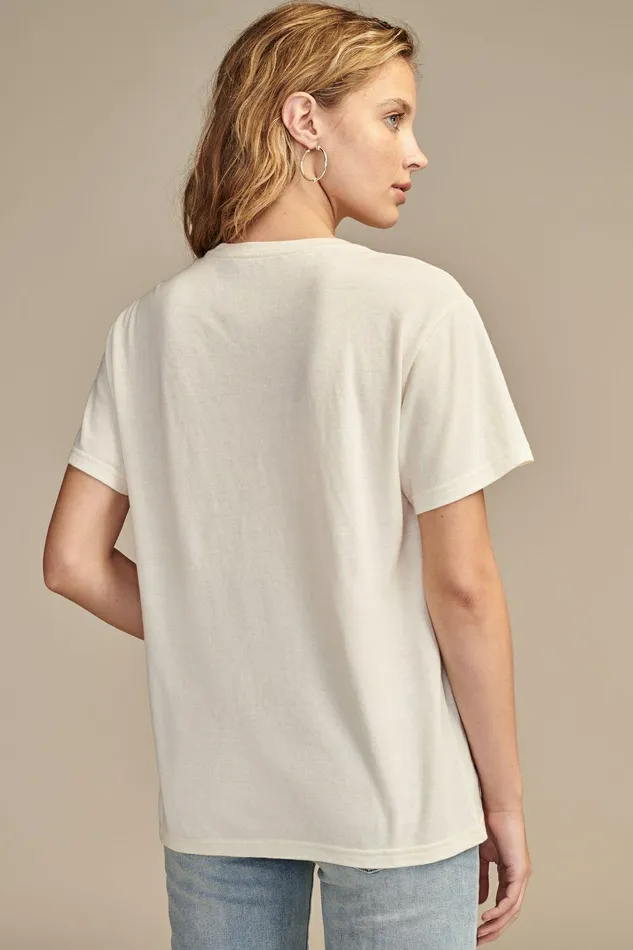 Lucky Brand Graphic Tees Love Yourself Classic Crew Lilly White 8211 Women
