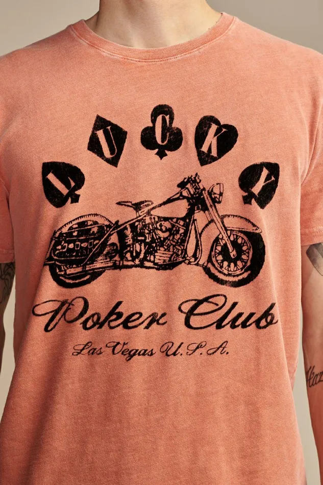 Lucky Brand Graphic Tees Lucky Poker Club Chili 8211 Men